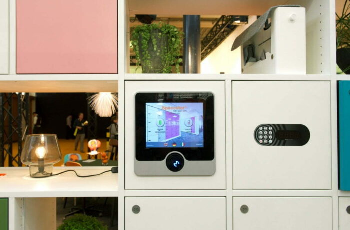 Coworking Lockers With Colour Control Panel