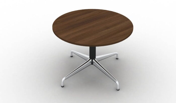 Cruise Meeting Tables With Circular Walnut Top
