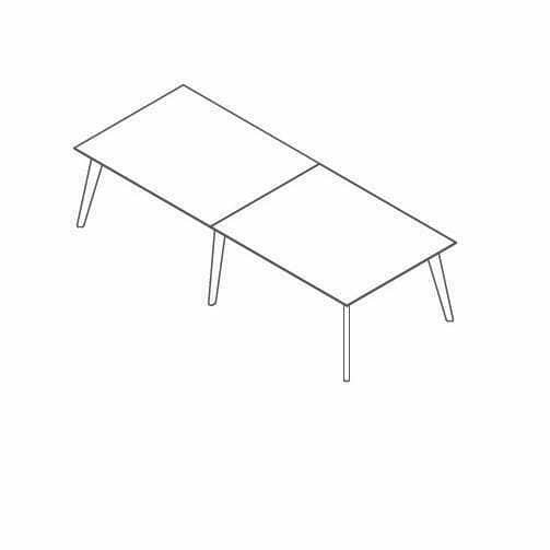 CUBB-RCM-04 - Rectangular Meeting Table 2400mm x 1000mm x 740mm high