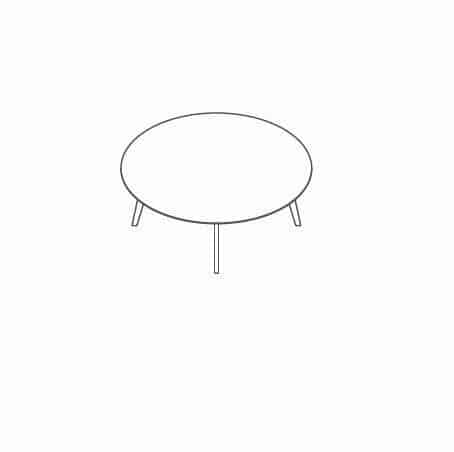CUBB-RDM-03 - Circular Meeting Table 1600mm diameter x 740mm high