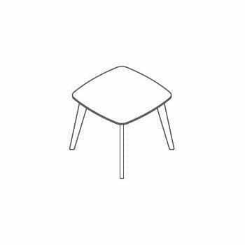 CUBB-SSM-01 - Rounded Square Meeting Table 900mm x 900mm x 740mm high
