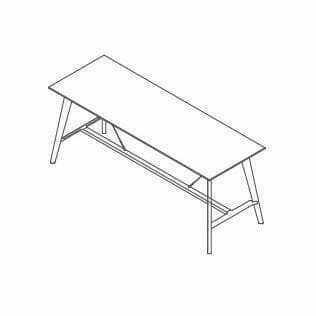 CUBB-RCP-03 - Rectangular Table 2600mm x 900mm x 1050mm high