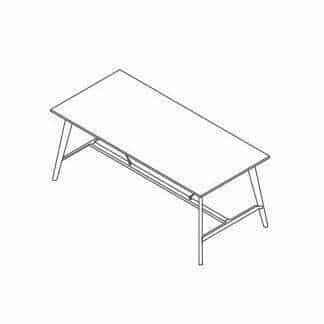 CUBB-RCP-07 - Rectangular Table 2600mm x 1200mm x 1050mm high