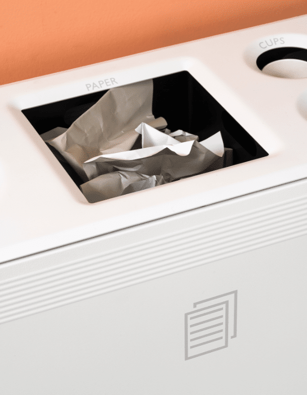 Ditch Recycling Bin with square waste aperture