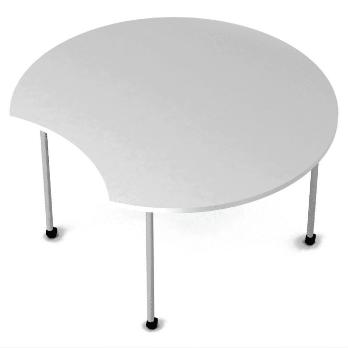 Doc Table shown in crescent shape