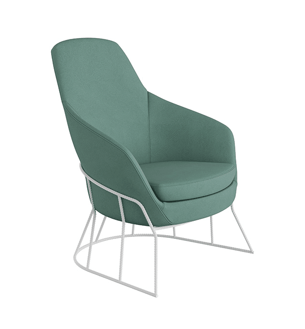 Drive Soft Seating medium back chair with foundry metal frame DRMBFB/*
