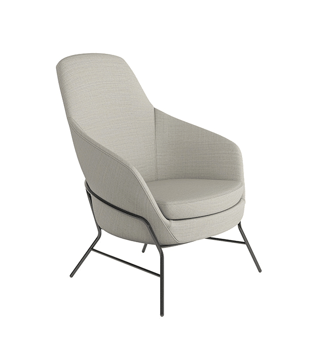Drive Soft Seating medium back chair with 4 leg frame DRMB4L/*