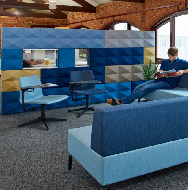 Fabricks Acoustic Brick Wall Forming Breakout Space