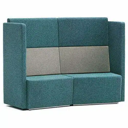 Fifteen High Back Soft Seating two seater concave unit 15-22-CC-AR