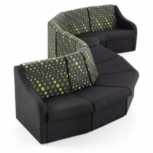 Forum Modular Seating in a curved configuration