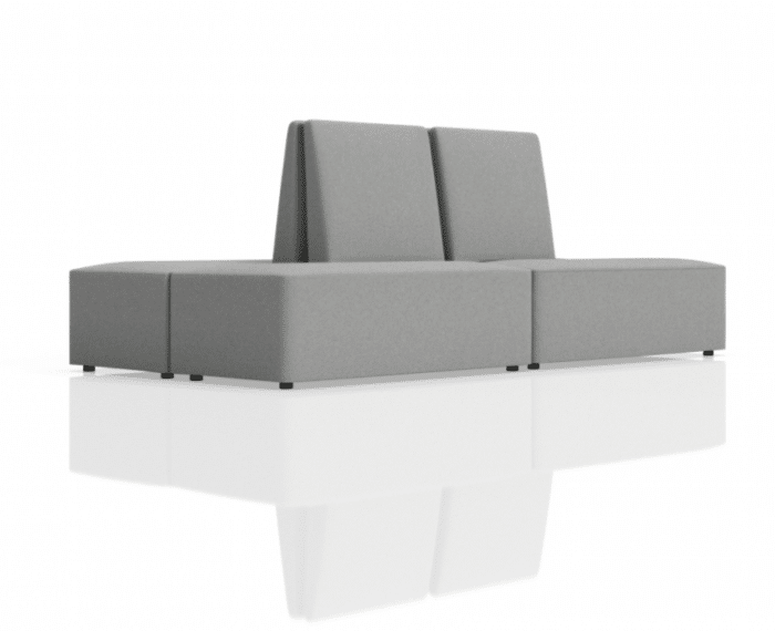 FourLikes Modular Soft Seating back to back seat with backrests