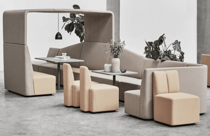 FourLikes Modular Soft Seating chair and booth configuration