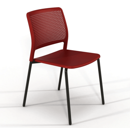 Grafton Chair 4 leg in red finish