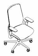 i-Workchair 2.0 WRKN140MF Line Drawing