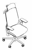 i-Workchair 2.0 WRKN146MF Line Drawing