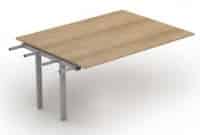 iBench Desk 1200mm deep rectangular boardroom table extension BRBTE1012