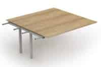 iBench Desk 1600mm deep rectangular boardroom table extension BRBTE1016