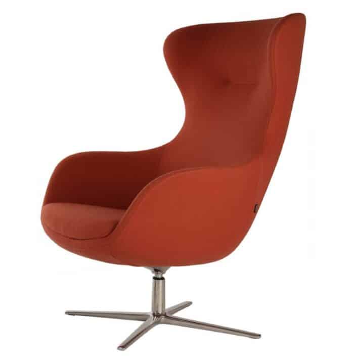 Ilk Soft Seating Lounge swivel 4 star frame chair ILSC