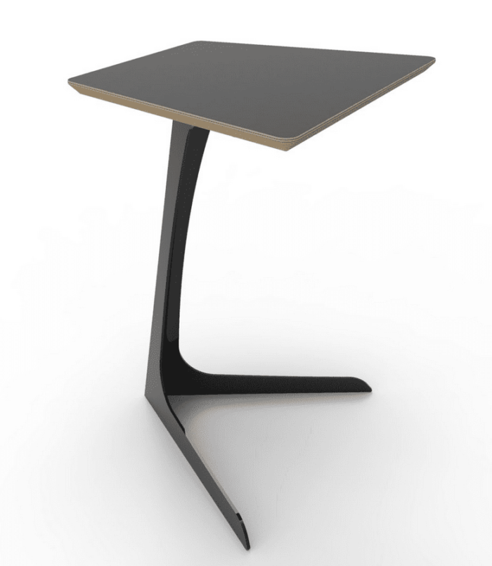 Louie Laptop Table With Black Base And Matching Top