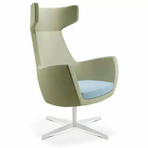 Mae Soft Seating high back armchair with 4 star base