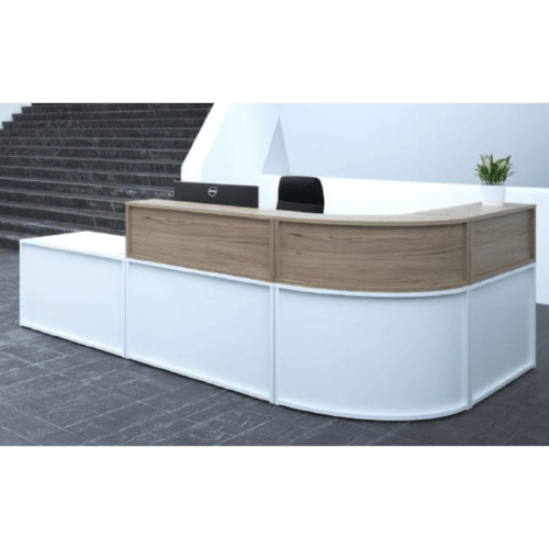Modular Reception Desk with two-tone finish