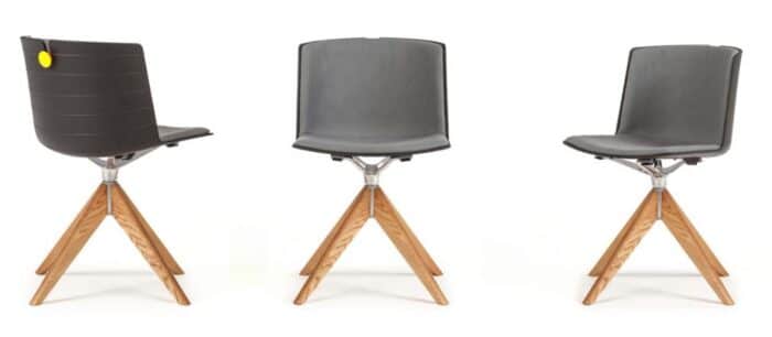 Mork Multifunctional Chair with solid ash pyramid bases
