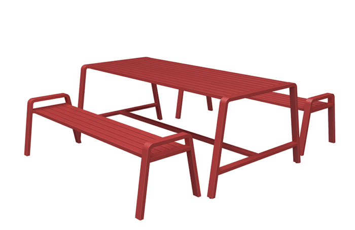 Osti Bench Table - Red