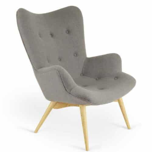 Papa Soft Seating single seat armchair in grey felt