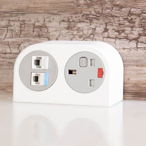 Phase Power Module in white with power and data ports