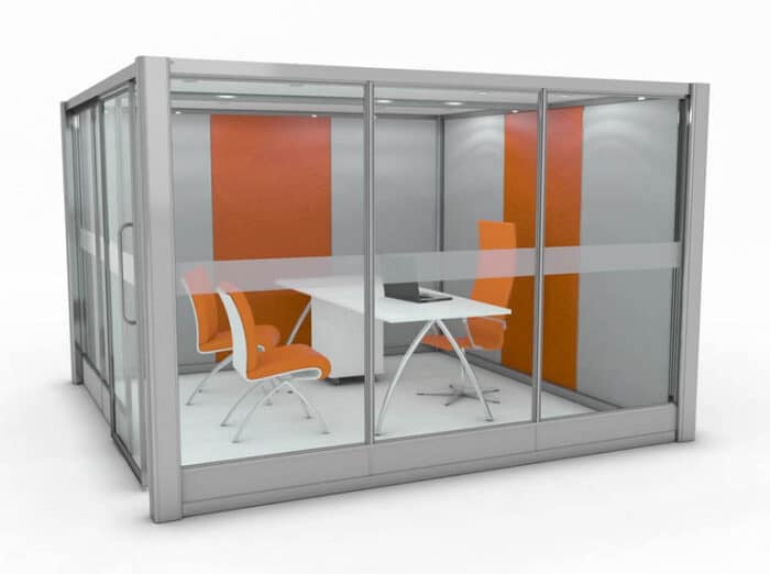 Quiet Space Office Pods square acoustic meeting pod