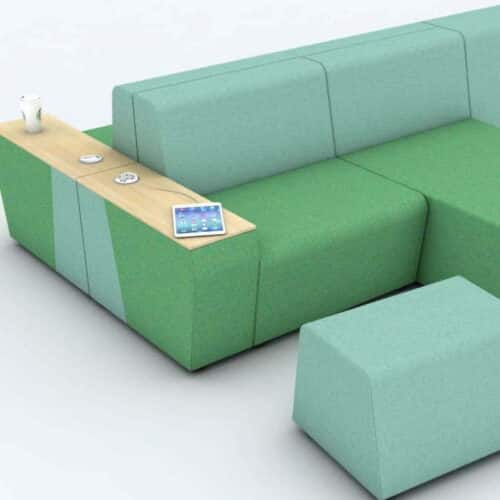 Roost & Perch Soft Seating in green upholstery