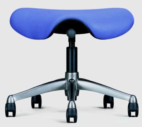 Saddle Task Stool For Ergonomic Seating Without A Backrest