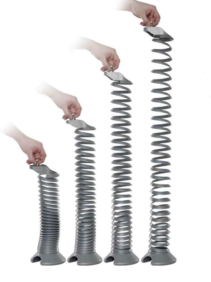 Spiral Cable Spine Showning Extension Range