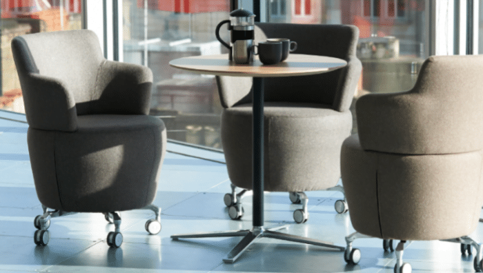 Tarn Tub Chairs shown with coffee table