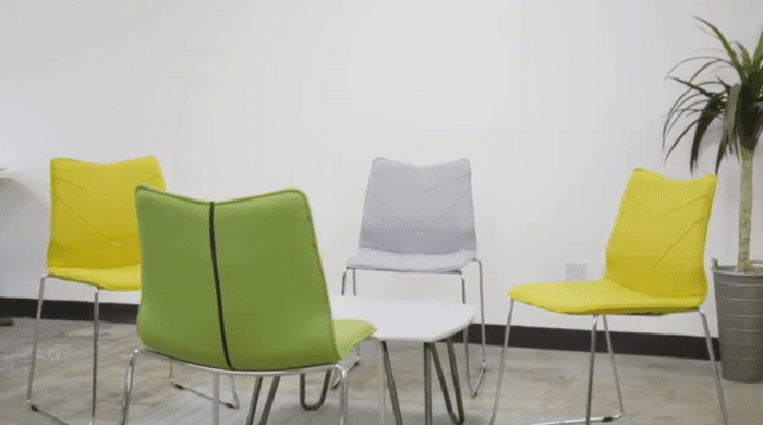 TuVee Meeting Chairs in a selection of upholstery colours