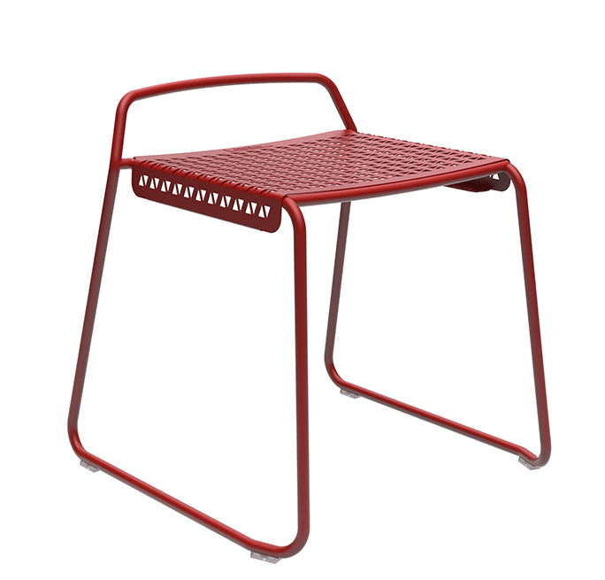 Veck Low Stool With Seat Pad