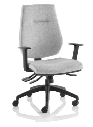 Vega Task Chair in light grey fabric