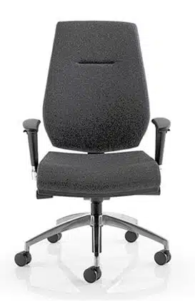 Vega Task Chair in dark gre fabric