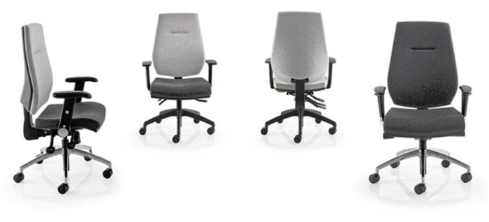 Vega Task Chairs showing front and rear view