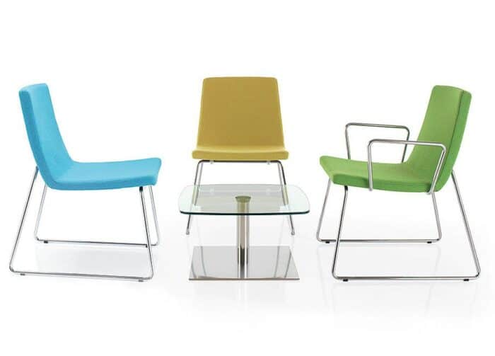 Vista Breakout Chairs With Blue Yellow And Green Upholstery