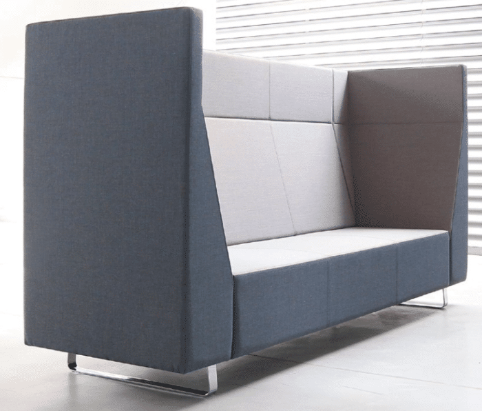 Voo Voo 9XX High Back Soft Seating front view of three seater VV 923