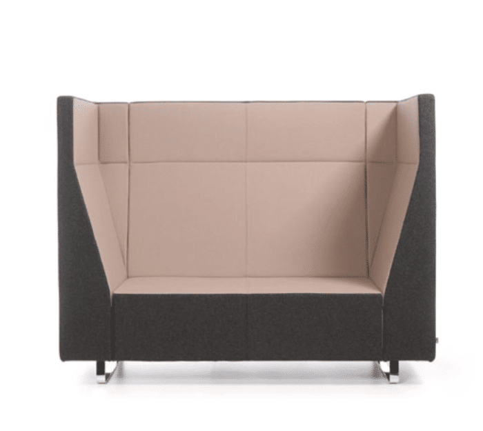 Voo Voo 9XX High Back Soft Seating two seater with two tone upholstery VV 922