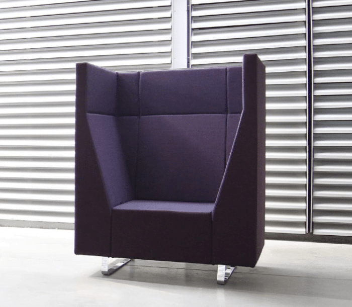 Voo Voo 9XX High Back Soft Seating single seat unit in purple VV 921