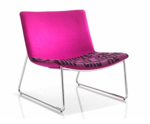 Wave Breakout Seating WAVE-WF With Pink And Black Upholstery